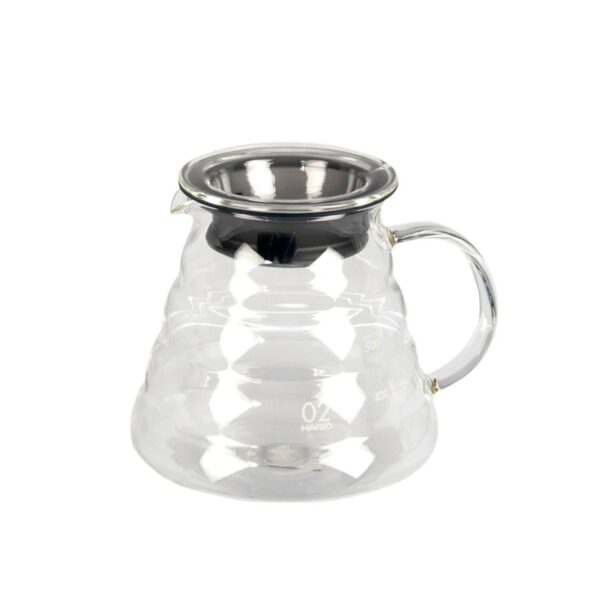 Hario V60 Range Server - Tempered glass coffee server, microwave and dishwasher safe, ideal for V60 brewing setup