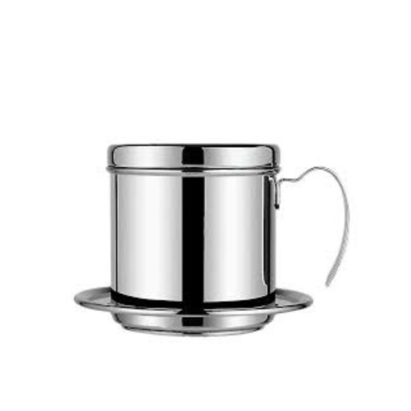 Stainless steel Vietnamese coffee filter with 250ml capacity, ideal for home, office, or travel, making traditional filter coffee effortlessly.