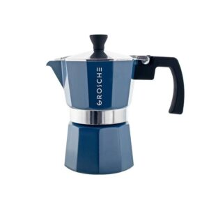 Grosche Milano Espresso Coffee Maker 3 cup - Classic Italian stovetop espresso maker for brewing rich, aromatic espresso at home