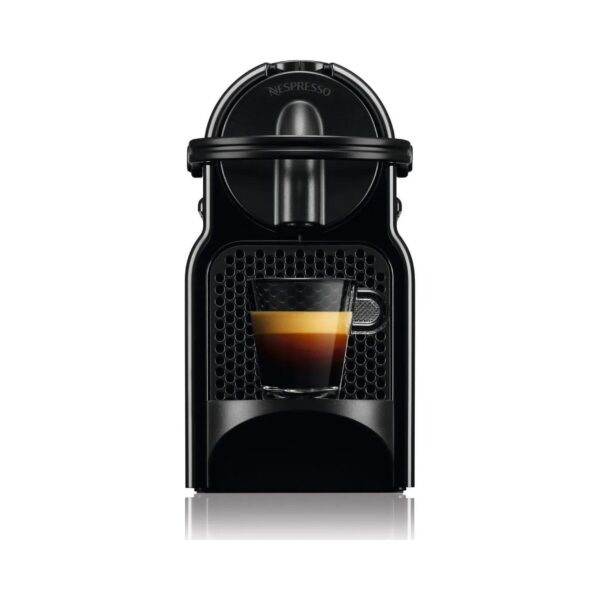 Nespresso Inissia Capsule Coffee Machine - Compact espresso machine with practical handle and two-button operation for brewing espressos and lungos with Nespresso capsules.