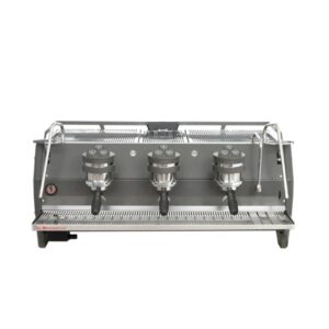 La Marzocco Strada S + ABR 3 Group espresso machine with exposed saturated groups, dual PID control, and O-led display for intuitive operation. La Marzocco Strada S + ABR 3 Group espresso machine with exposed saturated groups, dual PID control, and O-led display for intuitive operation.