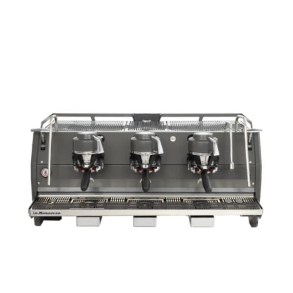 La Marzocco Strada X 3 Group espresso machine with Smart Saturation and Mass Based Profiling technologies.