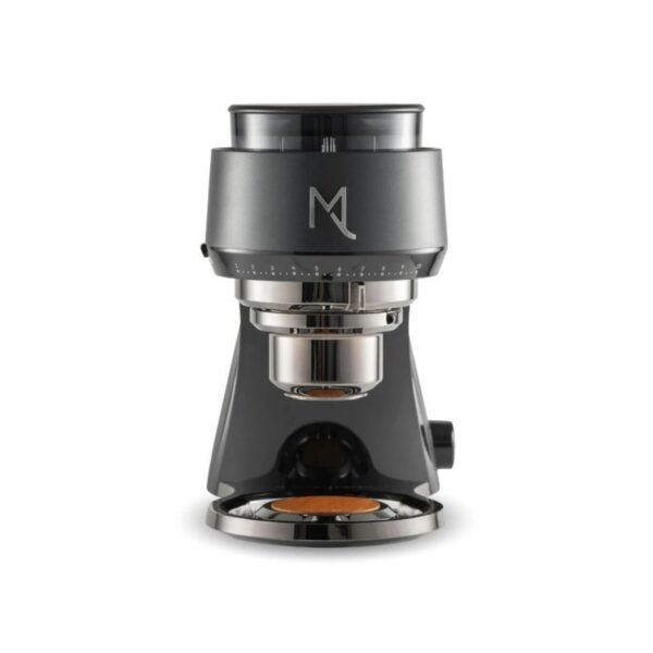 Mx. Cool Aries Grinder - 83mm titanium-coated conical burr grinder with adjustable speeds and stylish streamlined body. Perfect for Espresso, French press, Pour-over, and Moka pot brewing methods.