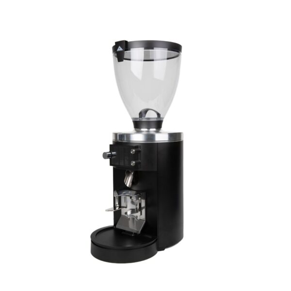 Mahlkonig Espresso Grinder E80S GBW - Espresso grinder with 80mm special steel burrs, Grind-by-Weight technology, and adjustable illuminated spout for precise coffee grinding.