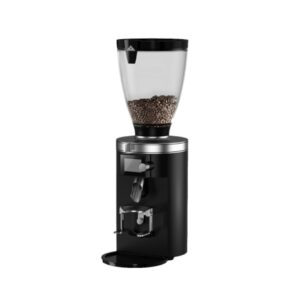 Mahlkonig Espresso Grinder E65S: Precision flat blades, 'Grind-by-Weight' technology, quiet operation, and high-resolution display.